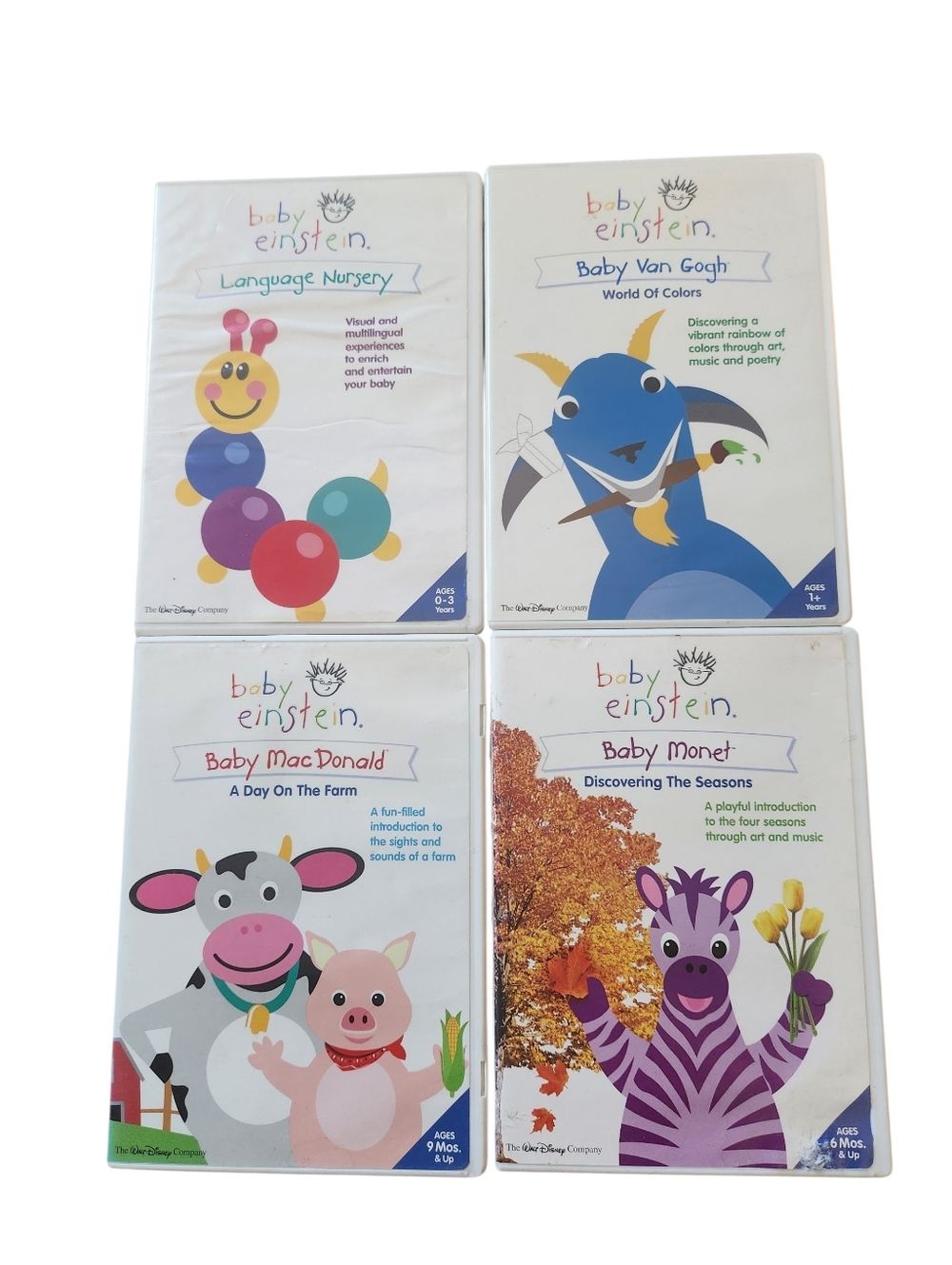 Baby Einstein 5 Pc Dvd Bundle Lot